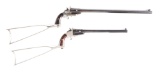(A) LOT OF 2: WESSON 1870 SINGLE SHOT POCKET RIFLES.