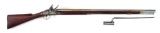 (A) R. STERLING NEWBURGH NY FLINTLOCK NEW ENGLAND MILITIA RIFLE WITH BAYONET.