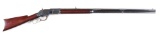 (A) FACTORY SPECIAL ORDER ENGRAVED FIRST MODEL 1873 RIFLE WITH EXTRA LENGTH BARREL.