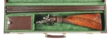 (A) ATTRACTIVE BLISSETT & SON DOUBLE HAMMER GUN.