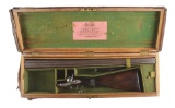 (A) EARLY JOHN LYELL SIDE BY SIDE SHOTGUN WITH ITS ORIGINAL PAIR TRUNK CASING.