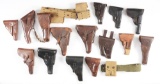 LOT OF 15: 15 MILITARY STYLE HOLSTERS