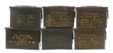 LOT OF SIX: AMMO CANS TOTALING 1500 ROUNDS OF .30-06 SPRINGFIELD AMMUNITION.
