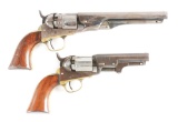 (A) LOT OF 2: COLT PERCUSSION REVOLVERS.
