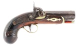 (A) DERINGER BELT PERCUSSION PISTOL.