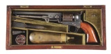 (A) FINE CASED LONDON COLT 1851 NAVY PERCUSSION REVOLVER.