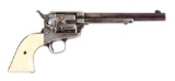 (A) COLT SINGLE ACTION ARMY .44-40 REVOLVER WITH LETTER.