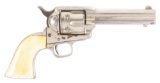 (A) COLT SINGLE ACTION ARMY .45 LONG COLT REVOLVER WITH FACTORY LETTER.
