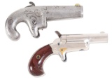 (A) LOT OF TWO: TWO COLT .41 RIMFIRE DERRINGERS, A NO. 1 AND A NO. 3