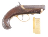 (A) LOT OF TWO: WILLIAMSON DERRINGER AND ALARM GUN.
