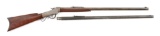 (A) MARLIN BALLARD SINGLE SHOT RIFLE WITH EXTRA BARREL.