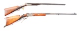 (A)LOT OF TWO: J. NOWOTNY .44 DOUBLE RIFLE AND AUSTRIAN SCHUETZEN 8.15 SINGLESHOT RIFLE