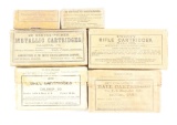 LOT OF 6: BOXES OF AMMO FOR THE US MAGAZINE RIFLE.