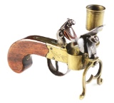 (A) CONTINENTAL FLINTLOCK TINDER LIGHTER.