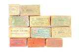 LOT OF 11 BOXES OF AMMUNITION.