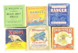 ATTRACTIVE LOT OF 6 EARLY SHOTSHELL BOXES