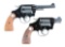 (C) LOT OF TWO: COLT POLICE POSITIVE AND COBRA DOUBLE ACTION REVOLVERS.