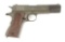 (C) COLT GOVERNMENT MODEL 1911 .45 ACP SEMI-AUTOMATIC PISTOL WITH WORLD WAR II PISTOL BELT HOLSTER (