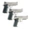 LOT OF THREE: THREE SMITH AND WESSON SEMI-AUTOMATIC PISTOLS, TWO 4006 TSWS AND 4043 TSW.