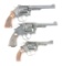 (C) LOT OF THREE: MODEL K22 MASTERPIECE .22 LR, M1917 .45 ACP, MODEL 1953 .22 LR SMITH & WESSON REVO