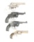 (C+A) LOT OF FOUR REVOLVERS: TWO SMITH & WESSON, ONE COLT , AND ONE REMINGTON.