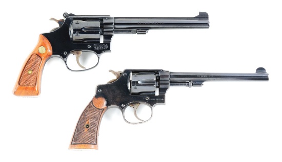 (C) LOT OF 2:MODEL 35-1 AND 32 HE THIRD ISSUE SMITH & WESSONS.