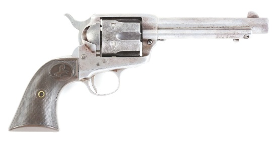 (C) COLT SINGLE ACTION ARMY .44-40 FRONTIER SIX SHOOTER REVOLVER.