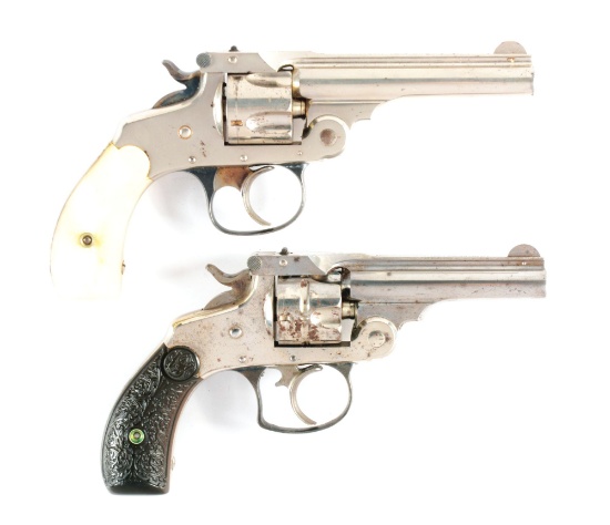 (C) LOT OF 2: SMITH & WESSON REVOLVERS.