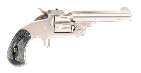 (C) SMITH AND WESSON SPUR TRIGGER REVOLVER.