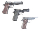 (C) LOT OF THREE: THREE STAR SEMI AUTOMATIC PISTOLS.