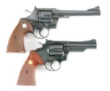 (C) LOT OF TWO: COLT MODEL 357 AND TROOPER MK III .357 MAGNUM REVOLVERS.