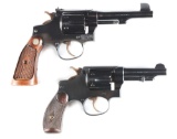 (C) LOT OF 2 SMITH & WESSON REVOLVERS.