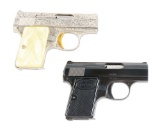 (C) LOT OF TWO: BROWNING BABY SEMI AUTOMATIC PISTOLS.