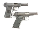 (C) LOT OF TWO SEMI AUTOMATIC PISTOLS: SAVAGE MODEL 1907 .32 ACP POCKET PISTOL AND REMINGTON MODEL 5