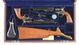 (A) COLT 1860 US CAVALRY COMMEMORATIVE CASED SET WITH TWO PERCUSSION .44 REVOLVERS AND ACCESSORIES.