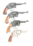 (C) LOT OF FOUR: FOUR SMITH & WESSON REVOLVERS.