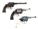 (C) LOT OF THREE: THREE COLT POLICE POSITIVE REVOLVERS.