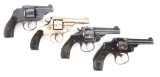 (C) LOT OF FOUR: U.S. REVOLVER CO., HOPKINS AND ALLEN, HARRINGTON AND RICHARDSON, SMITH AND WESSON S
