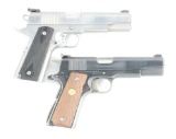 (M) LOT OF TWO: TWO COLT 1911 GOVERNMENT MODEL SERIES 80 SEMI-AUTOMATIC PISTOLS.