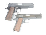 (C+M) LOT OF TWO: TWO COLT .22 PISTOLS, ONE SERVICE MODEL ACE AND ONE 1911A1 WITH AN ACE SLIDE ASSEM