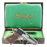 (C) WALTHER PPK .32 ACP SEMI AUTOMATIC PISTOL WITH CUSTOM NAZI PRESENTATION BOX.