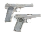 (C) LOT OF TWO: BROWNING AND REMINGTON SEMI AUTOMATIC PISTOLS.