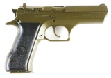 (M) DESERT EAGLE BABY EAGLE SEMI AUTOMATIC PISTOL WITH AMMO AND AMMUNITION TIN.