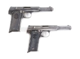 (C) LOT OF TWO: TWO ASTRA 400 SEMI AUTOMATIC PISTOLS.