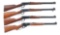 (M) LOT OF FOUR LEVER ACTION RIFLES: THREE WINCHESTER 1894 .30-30 AND ONE MARLIN 336 .30-30