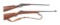 (C) LOT OF TWO: STEVENS NO. 12 .22 LR AND WINCHESTER 69 .22S RIFLES.
