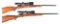 (M) LOT OF TWO: SAKO VIXEN / RIIHIMAKI BOLT ACTION RIFLES WITH SCOPES.
