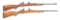 (M) LOT OF 2 BSA/ITHACA BOLT ACTION RIFLES.