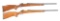 (M) LOT OF TWO: TWO ITHACA BOLT ACTION RIFLES.