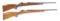 (M) LOT OF TWO: TWO ITHACA BOLT ACTION RIFLES.